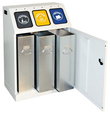 Abfalltrennung , 3-fach Sammler